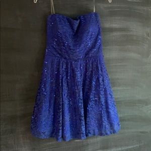 Blue Sequent semi formal dress